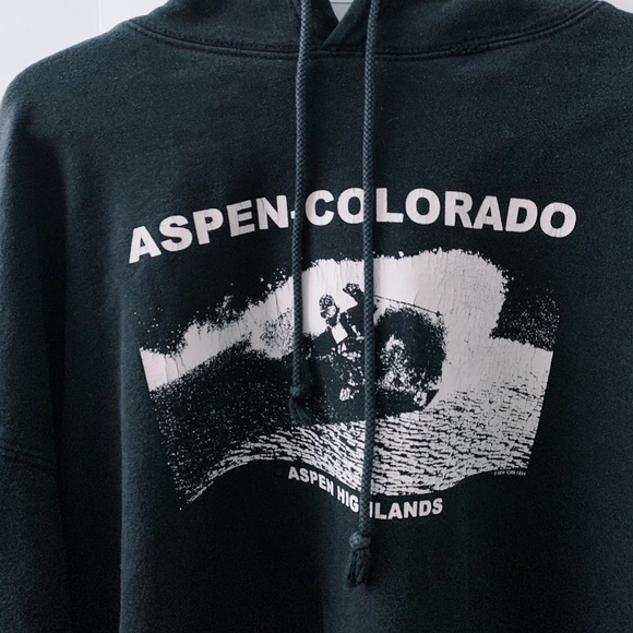 brandy melville black graphic christy hoodie🖤 - Picture 4 of 4